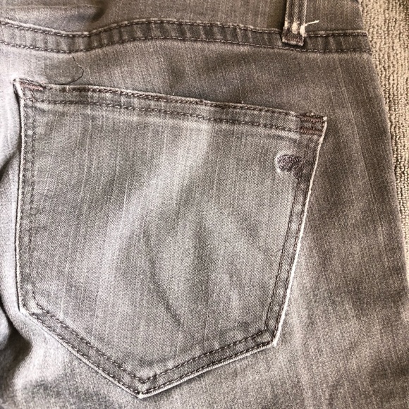 Madewell Faded Gray Jeans with side zippers - Picture 6 of 13